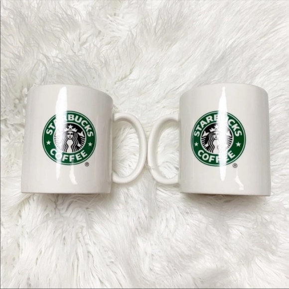 Starbucks Other - Starbucks White Ceramic 2004 Logo Mugs Set